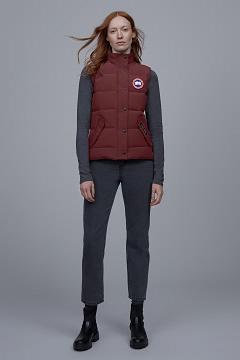 Chamarras Canada Goose Mujer Outlet - Freestyle Chalecos Rojos Oscuro KF5743068